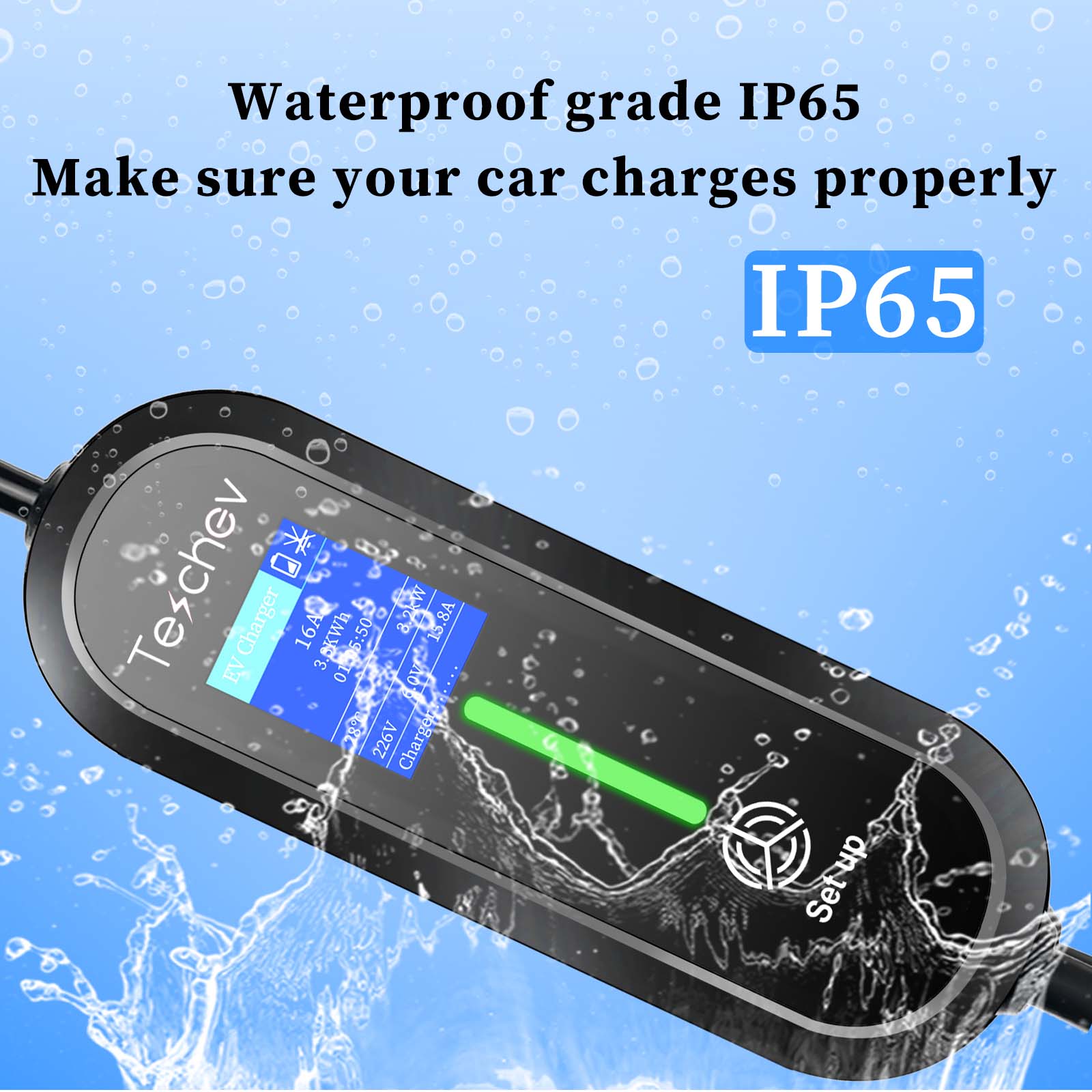 Teschev 3.5kW Type 1 Type 2 GB - Portable Ev Charger 16A Adjustable review and price