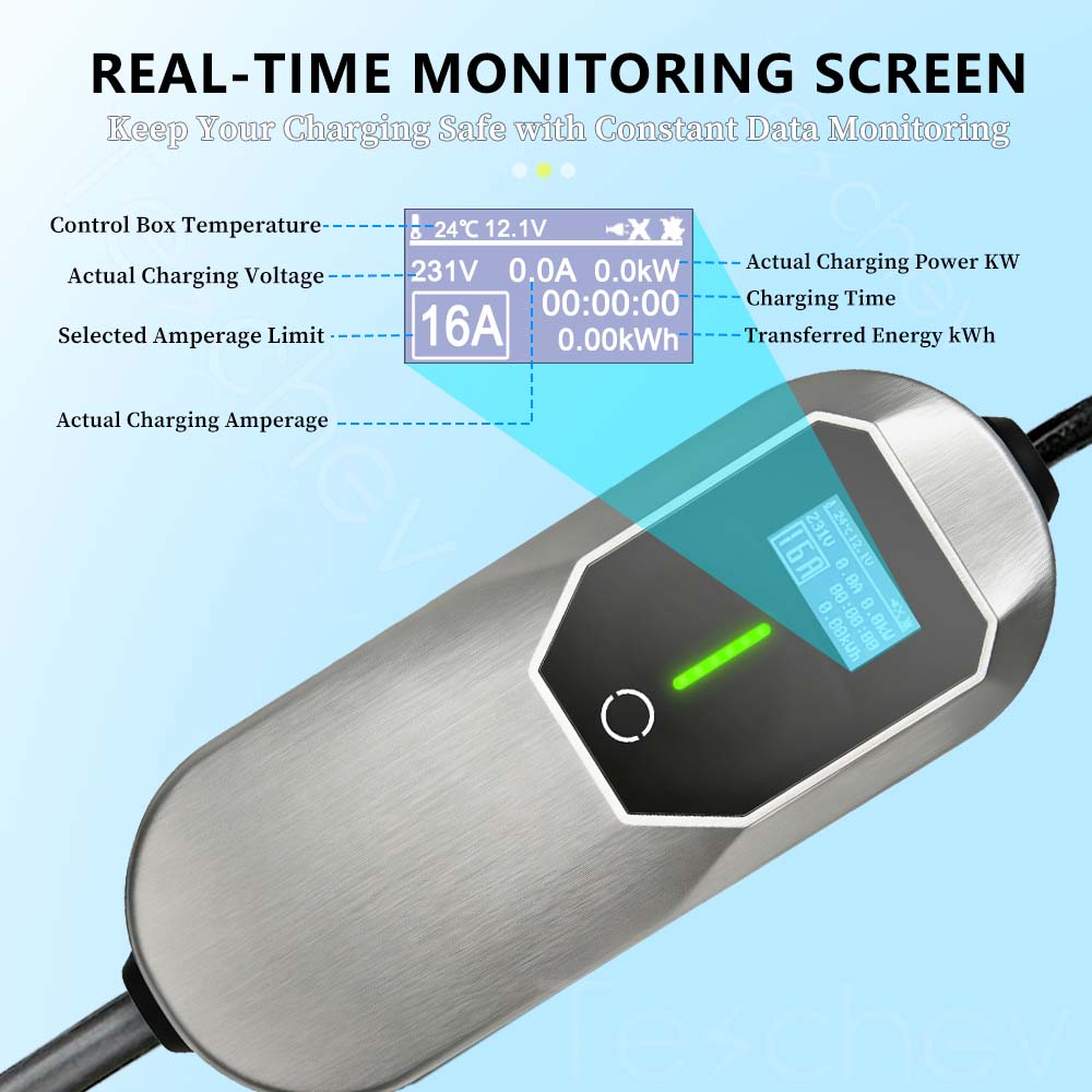 3.5KW 16A Portable EV Charger  - Portable Ev Charger 16A Adjustable review and price