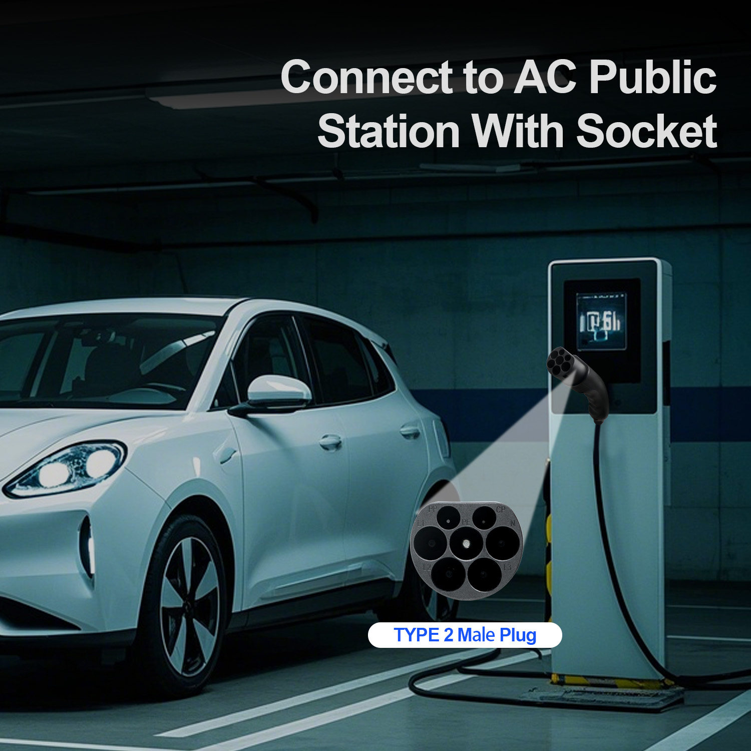 Kolanky Type 2 Male EV Plug 1P - Ev Charging Cable Type 2 32A review and price